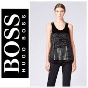 Hugo Boss Black Sequin Top nwot​​​